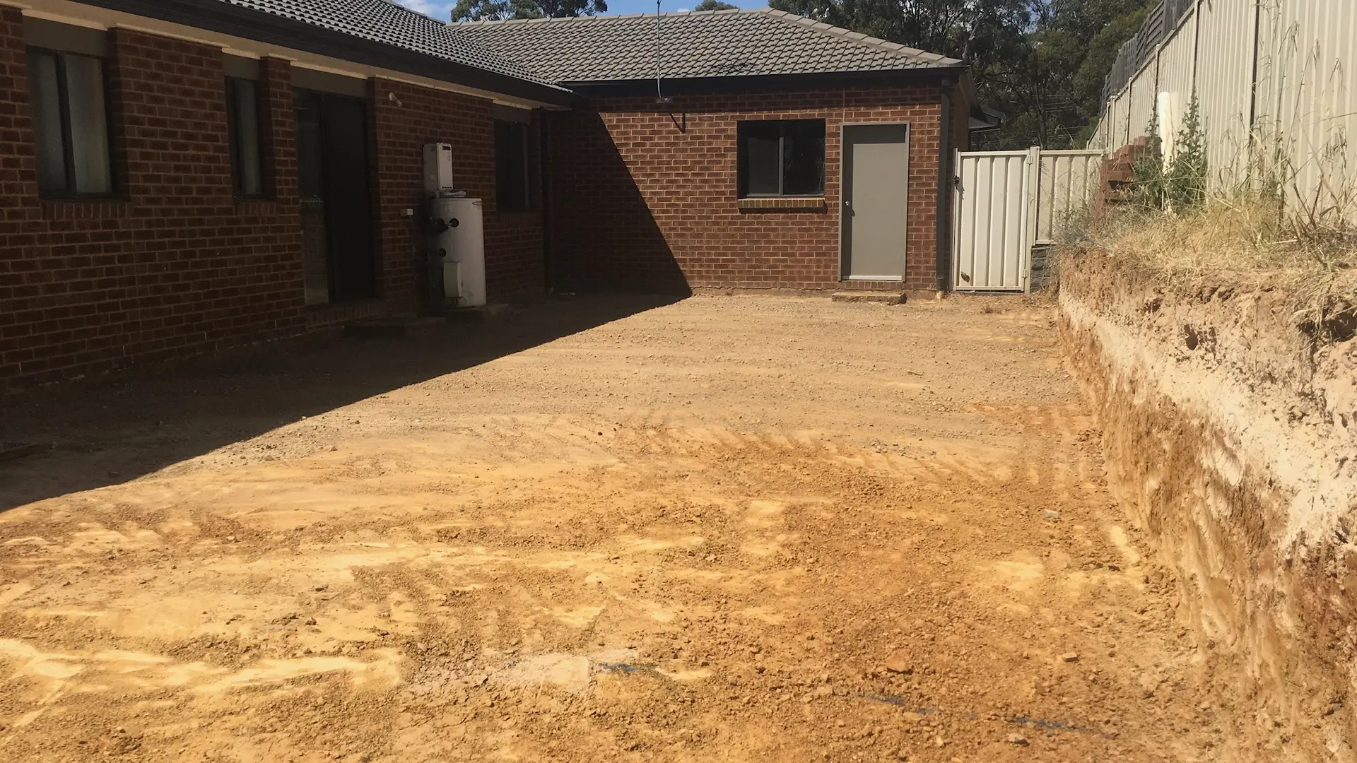Excavation contractor at work in Central Victoria