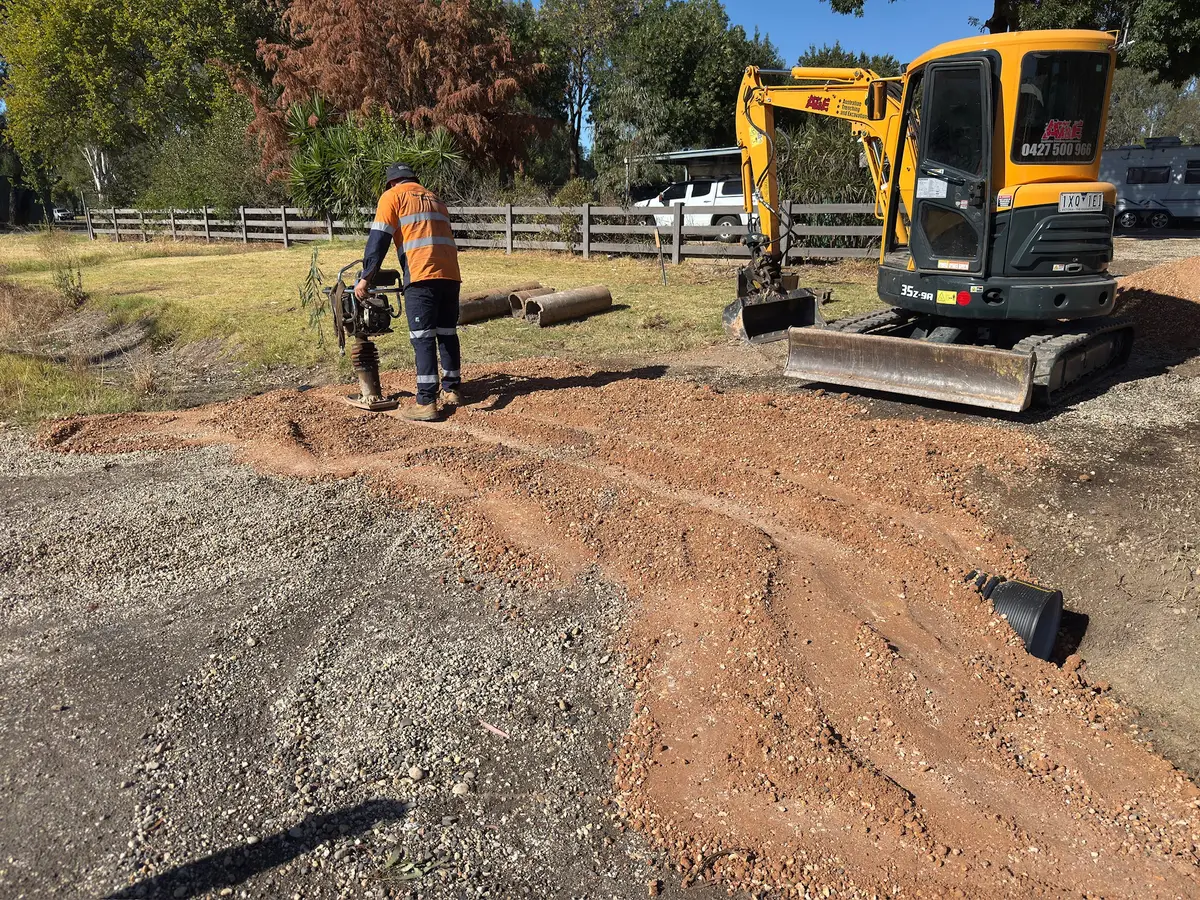 Stormwater drainage installation Central Victoria