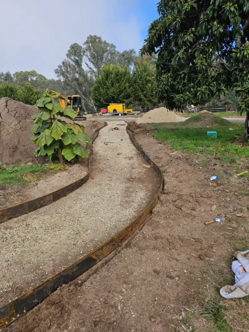 Structural landscaping earthworks in Central Victoria